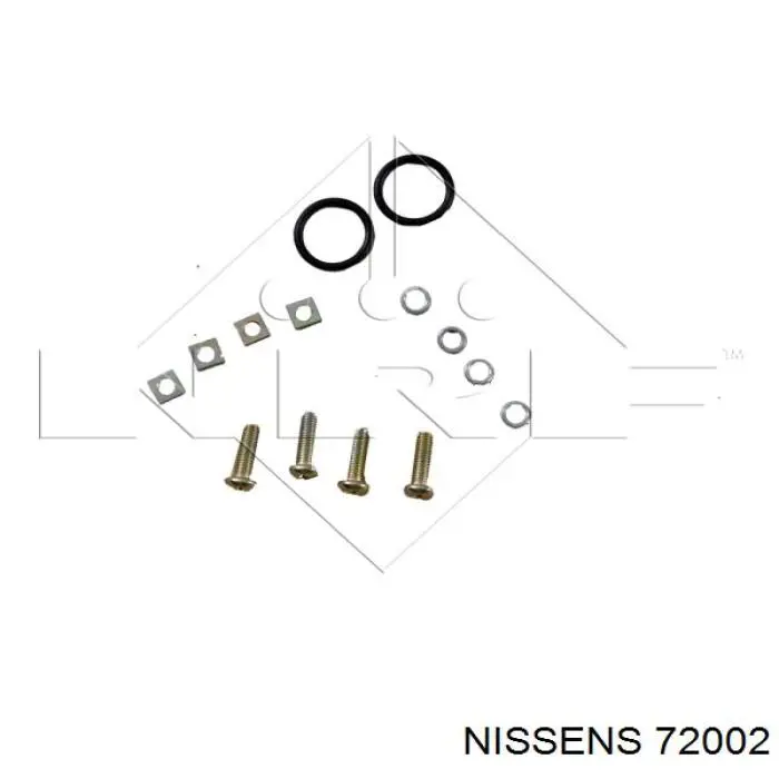 72002 Nissens радиатор печки