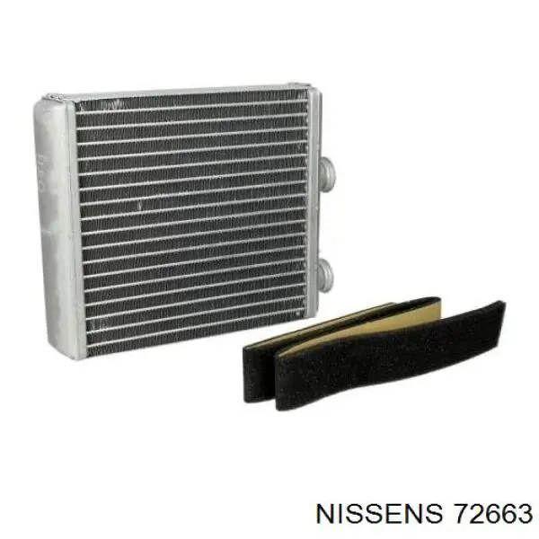 Radiador de calefacción 72663 Nissens