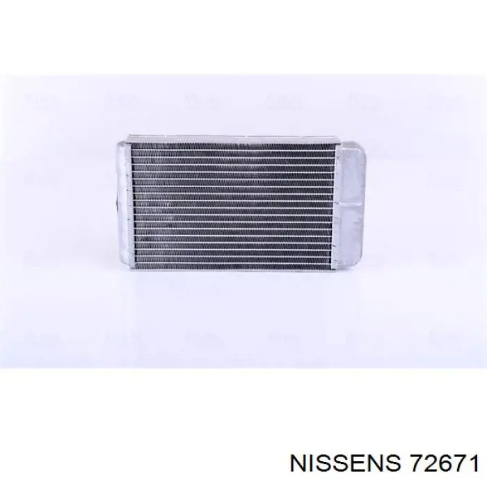 72671 Nissens radiador de forno (de aquecedor)