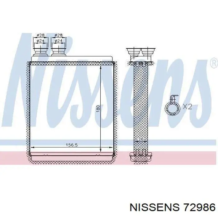 6448V3 Market (OEM) radiador de forno (de aquecedor)