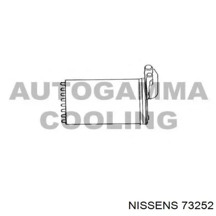 Радиатор печки 73252 Nissens
