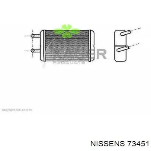 Радиатор печки 73451 Nissens