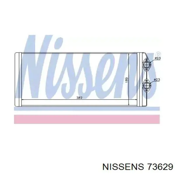 73629 Nissens радиатор печки