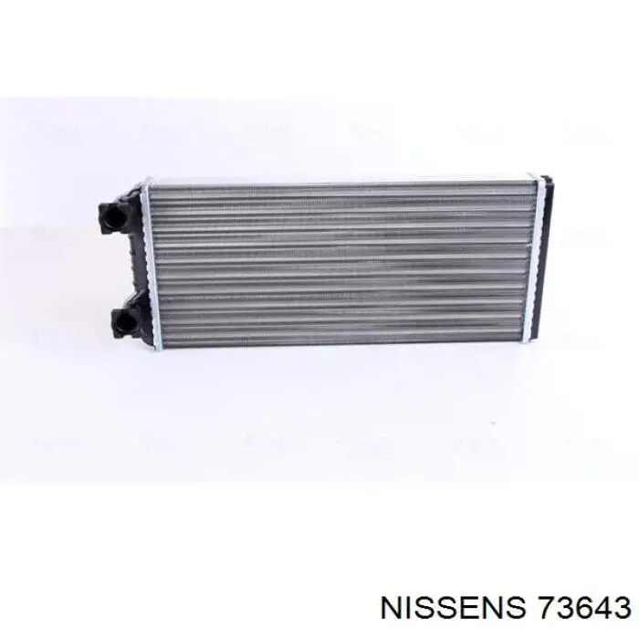 Radiador de calefacción 73643 Nissens