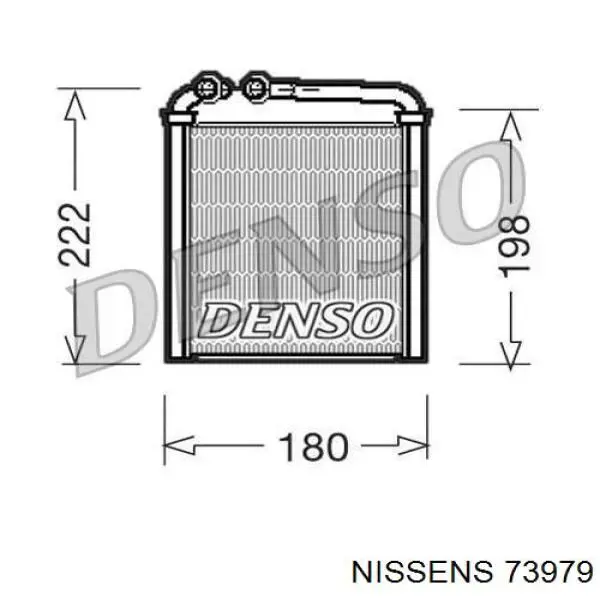 Радиатор печки (отопителя) Nissens 73979 цена, от 51.55 USD