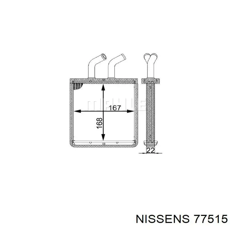 Radiador de forno (de aquecedor) VALEO 811562
