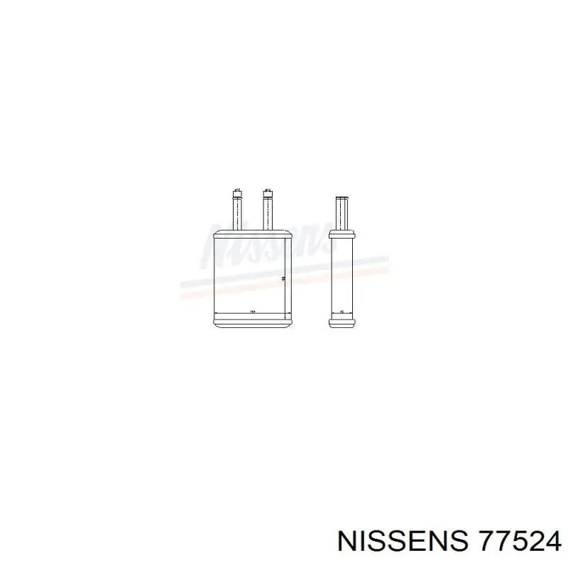 Радиатор печки 77524 Nissens