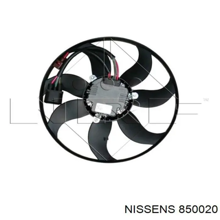 Электровентилятор охлаждения в сборе (мотор+крыльчатка) NISSENS 850020