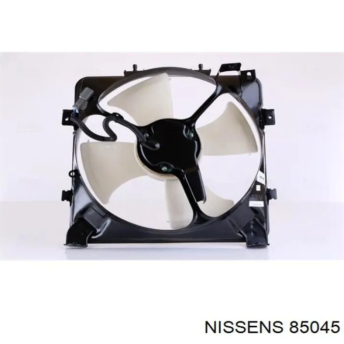 Диффузор радиатора кондиционера, в сборе с крыльчаткой и мотором Nissens 85045