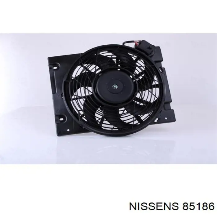 Difusor de radiador, ventilador de refrigeración, condensador del aire acondicionado, completo con motor y rodete 85186 Nissens