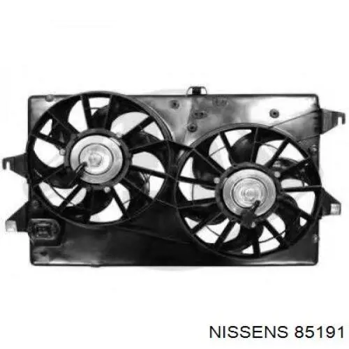 Диффузор радиатора охлаждения в сборе с мотором и крыльчаткой Nissens 85191 цена, от 121.63 USD