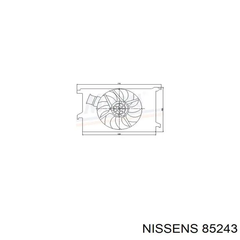 Диффузор радиатора охлаждения в сборе с мотором и крыльчаткой Nissens 85243 цена, от 125.71 USD