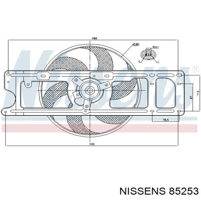 7701043977 Renault (RVI) Крыльчатка радиатора охлаждения