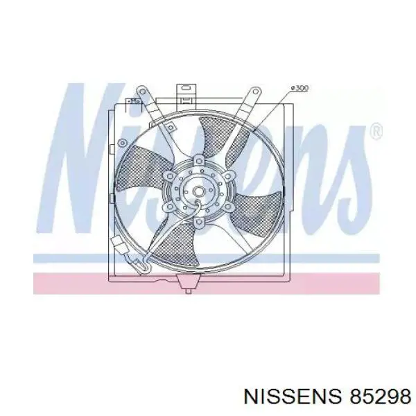 85298 Nissens электровентилятор охлаждения в сборе (мотор+крыльчатка)