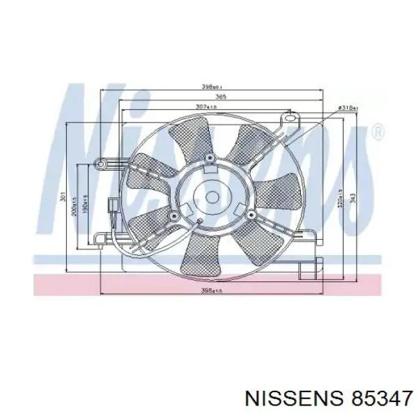 85347 Nissens радиатор кондиционера