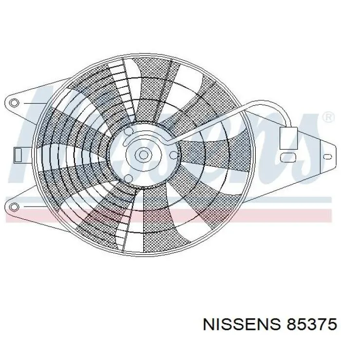 Difusor de radiador, aire acondicionado, completo con motor y rodete 85375 Nissens