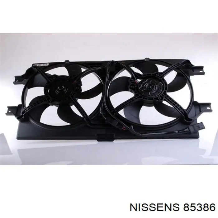 Difusor de radiador, ventilador de refrigeración, condensador del aire acondicionado, completo con motor y rodete 85386 Nissens