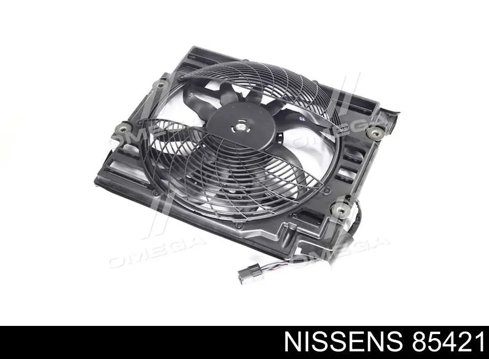 Электровентилятор кондиционера в сборе (мотор+крыльчатка) Nissens 85421