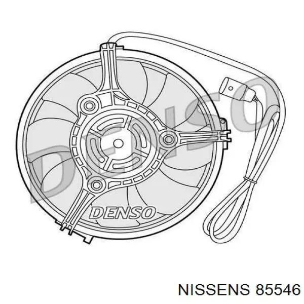 Купить 85546 Nissens Электровентилятор охлаждения в сборе (мотор+крыльчатка)