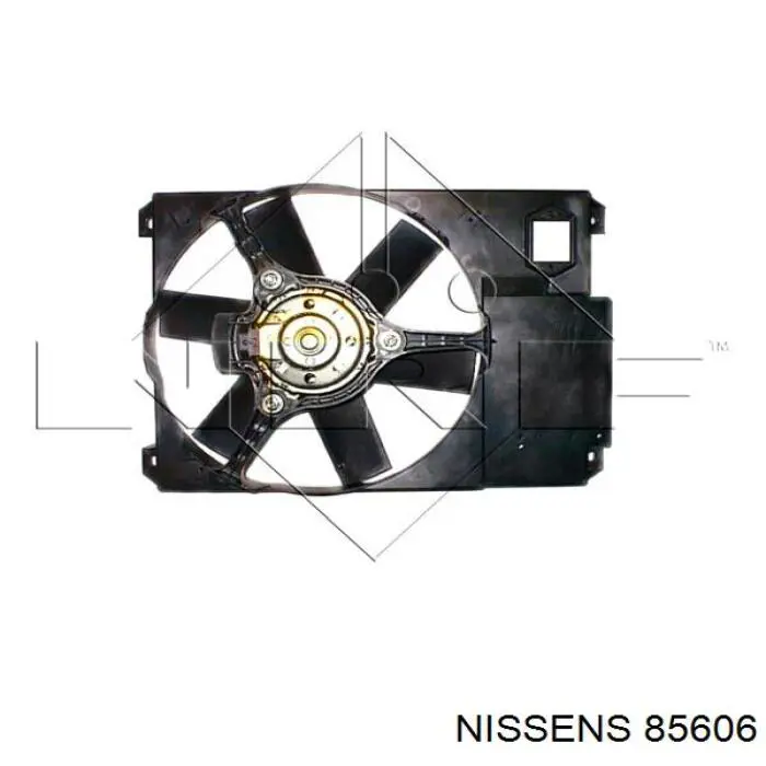 Ventilador (rodete +motor) refrigeración del motor con electromotor, izquierdo 85606 Nissens
