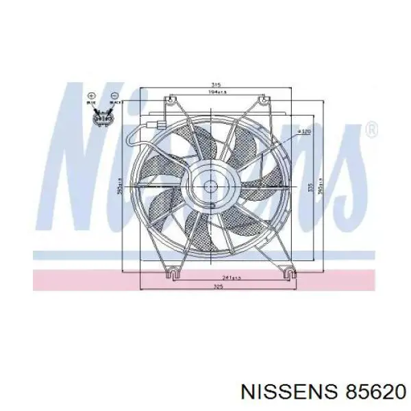 Диффузор радиатора охлаждения Hyundai/Kia 2535022200 цена, от 139.73 USD