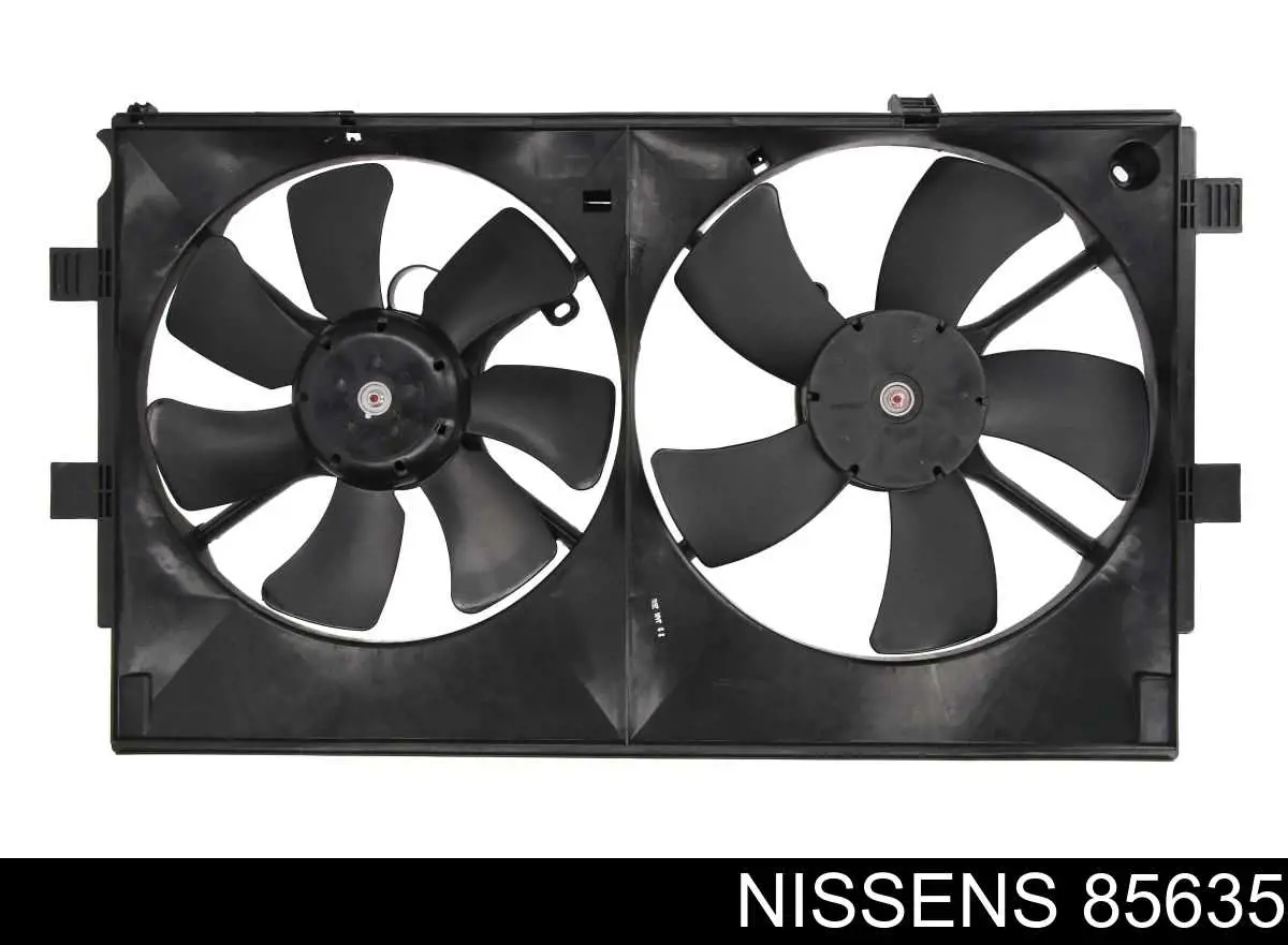 85635 Nissens диффузор радиатора охлаждения, в сборе с мотором и крыльчаткой