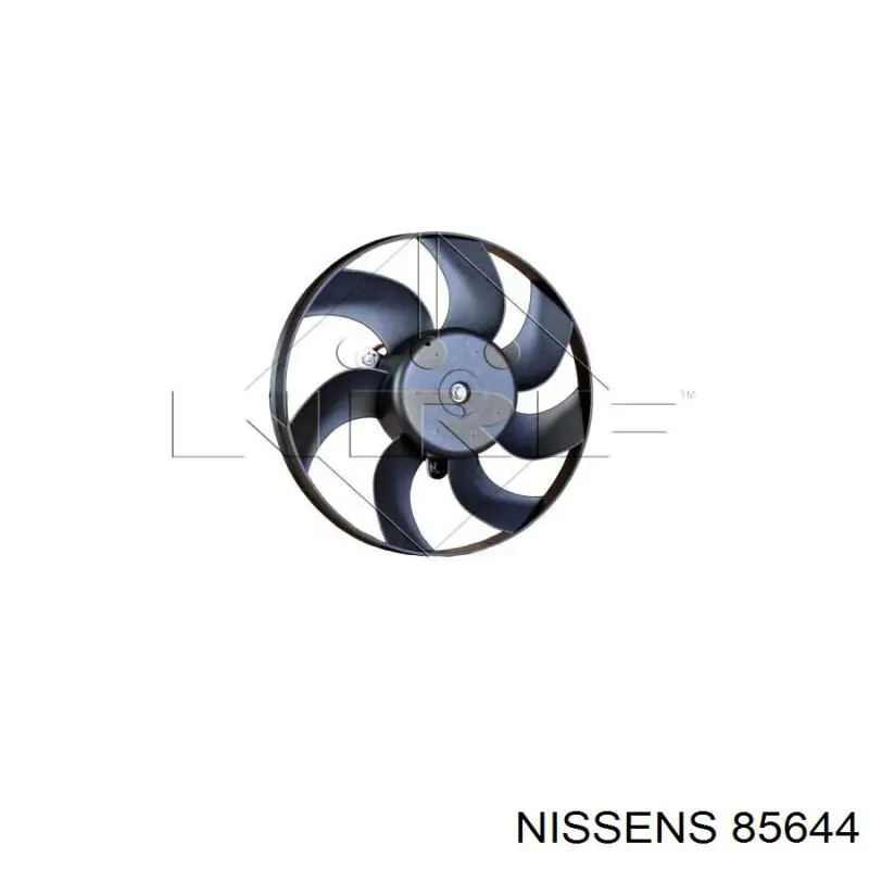 Ventilador (rodete +motor) refrigeración del motor con electromotor derecho 85644 Nissens