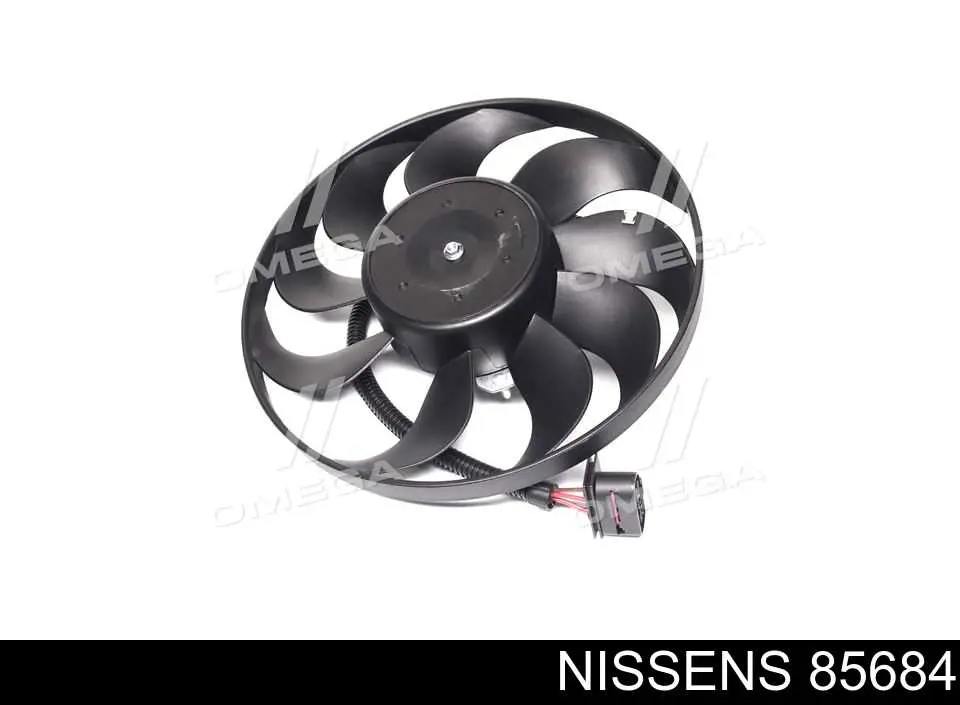 85684 Nissens электровентилятор охлаждения в сборе (мотор+крыльчатка правый)