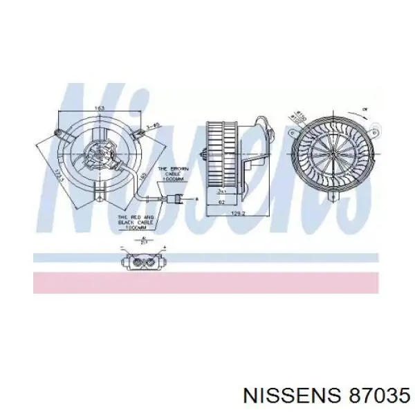 87035 Nissens вентилятор печки
