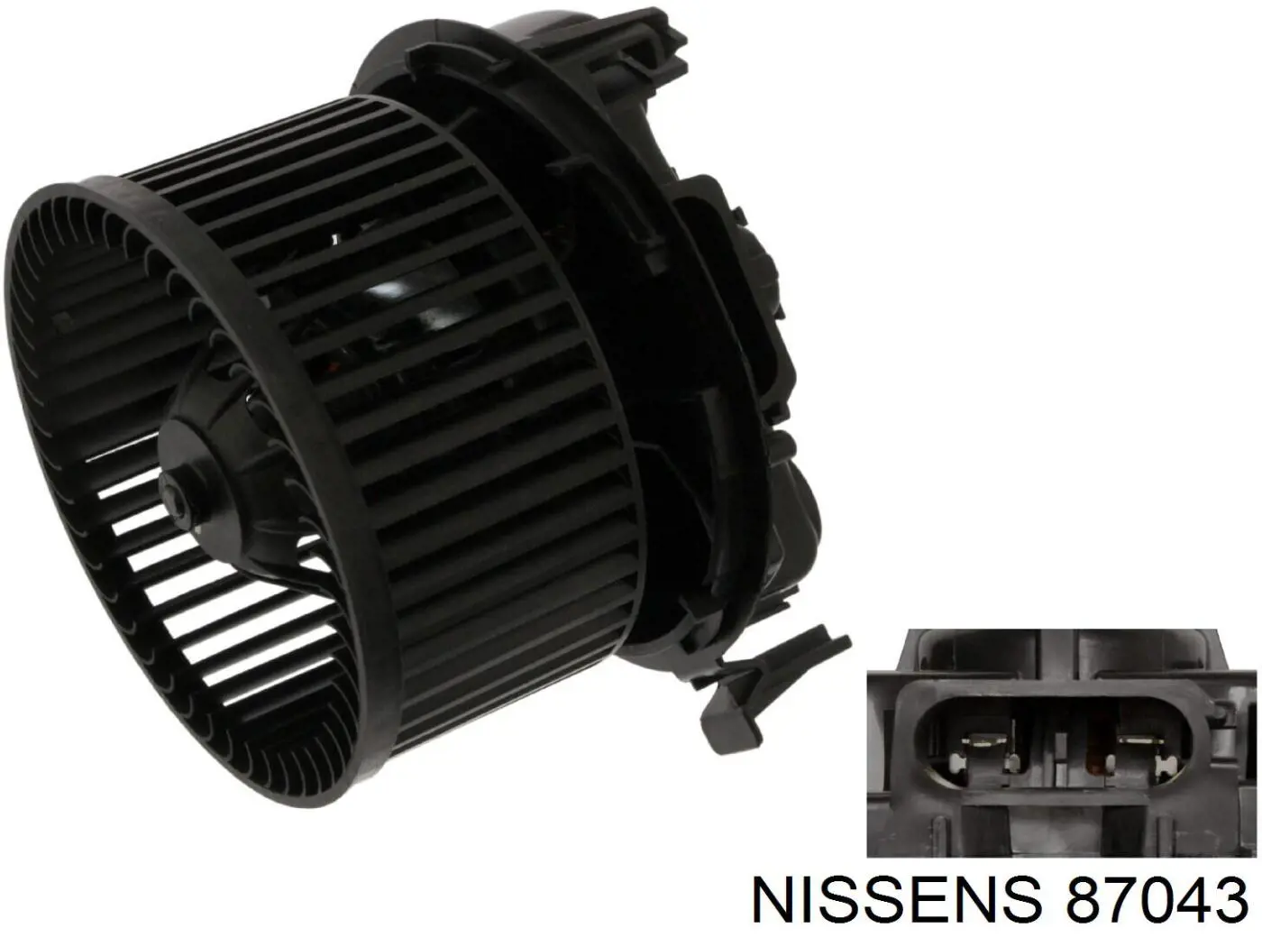 Motor eléctrico, ventilador habitáculo 87043 Nissens