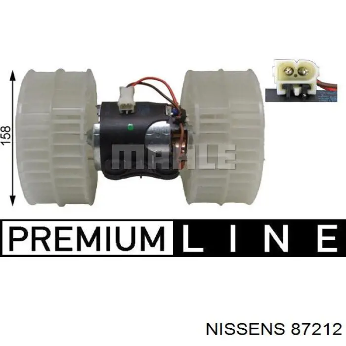 Motor eléctrico, ventilador habitáculo 87212 Nissens