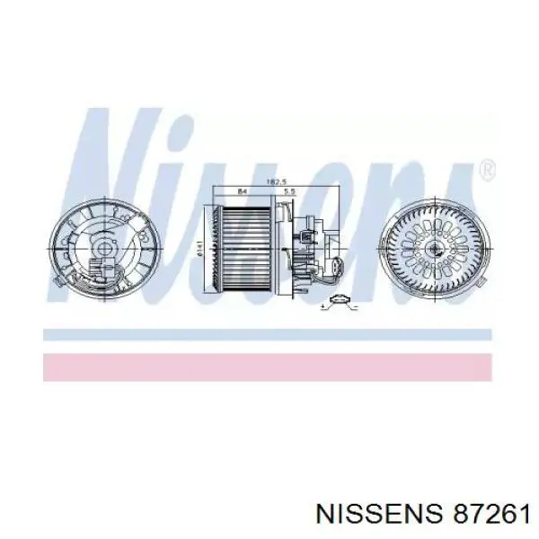 87261 Nissens Электромотор печки