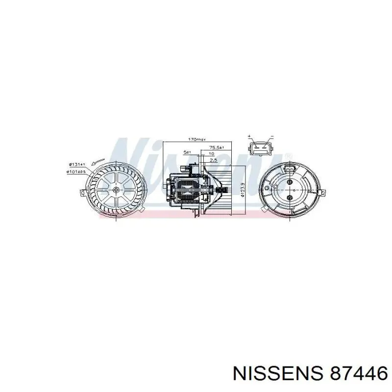 YC1H18456CA Ford motor de ventilador de forno (de aquecedor de salão)