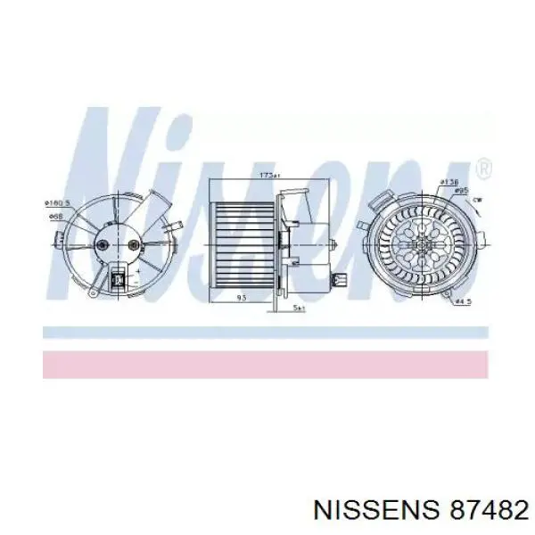 Моторчик печки NRF 34220