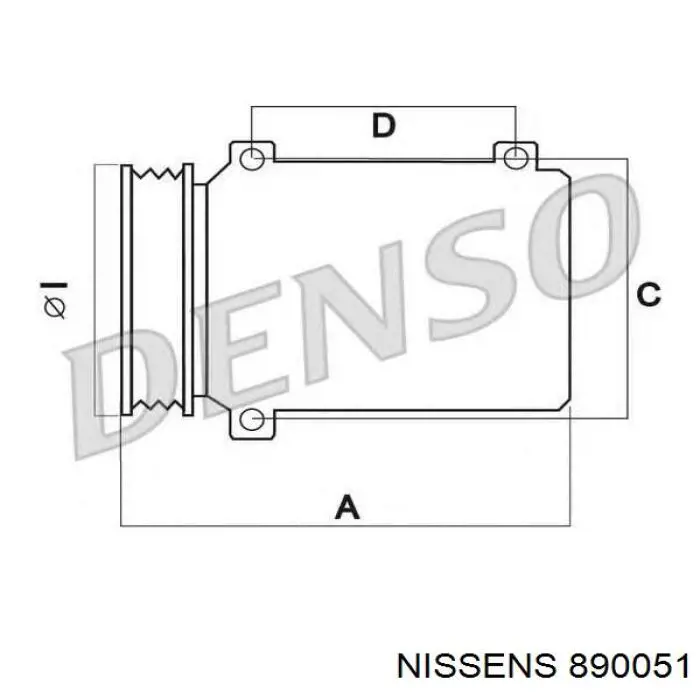 890051 Nissens compressor de aparelho de ar condicionado