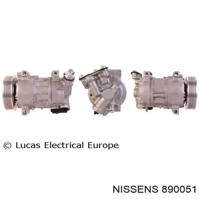 Compresor de aire acondicionado 890051 Nissens
