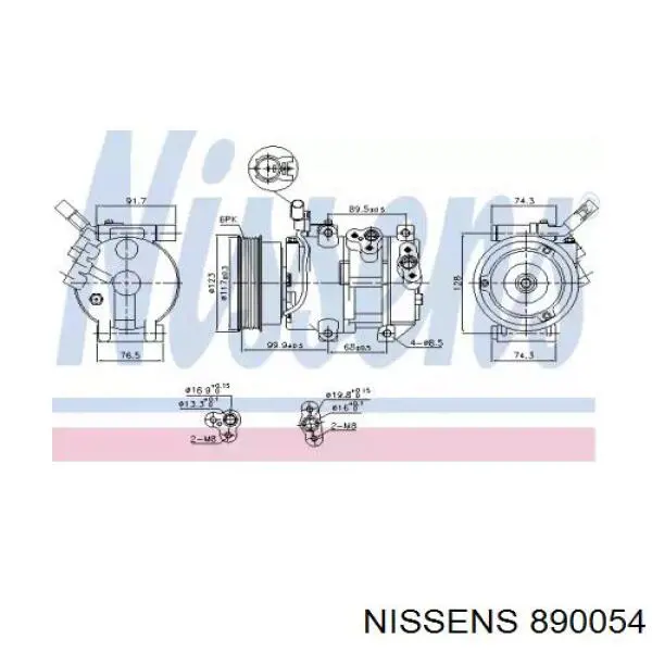 EKL30142-ZA Euroklima compressor de aparelho de ar condicionado