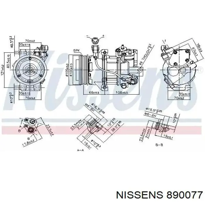 890077 Nissens компрессор кондиционера