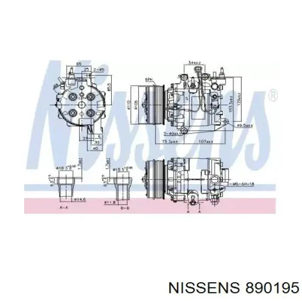 Компрессор кондиционера 320098 NRF
