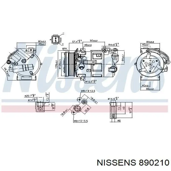890210 Nissens компрессор кондиционера