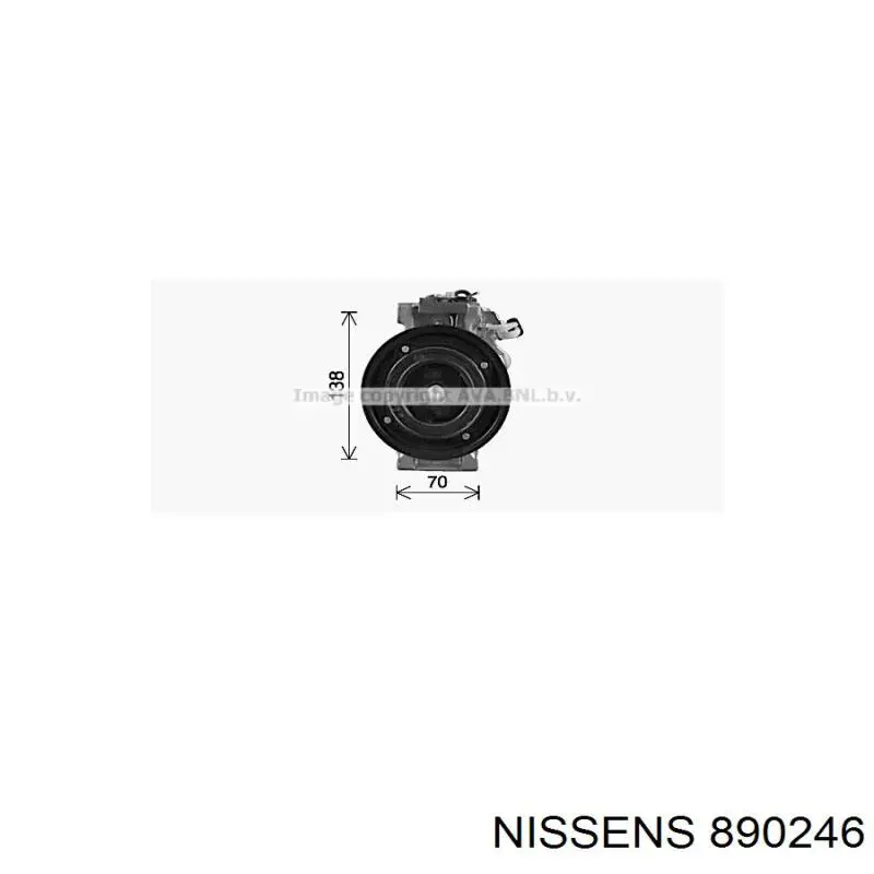 890246 Nissens компрессор кондиционера