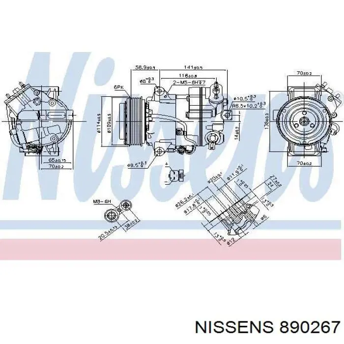 Компрессор кондиционера ACP178000S Mahle Original