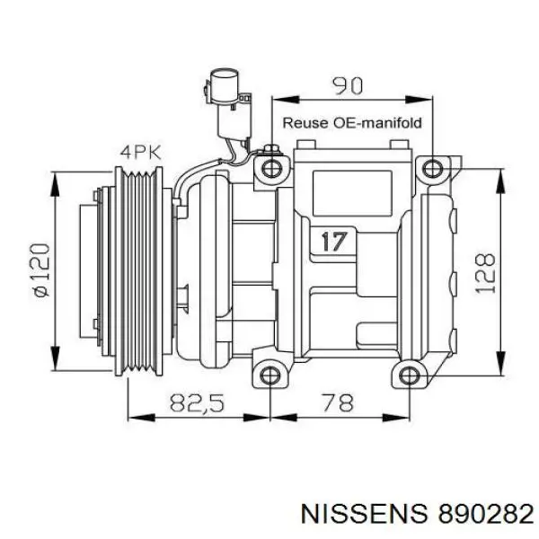 Компрессор системы кондиционирования Doowon 977014D100 цена, от 266.56 USD