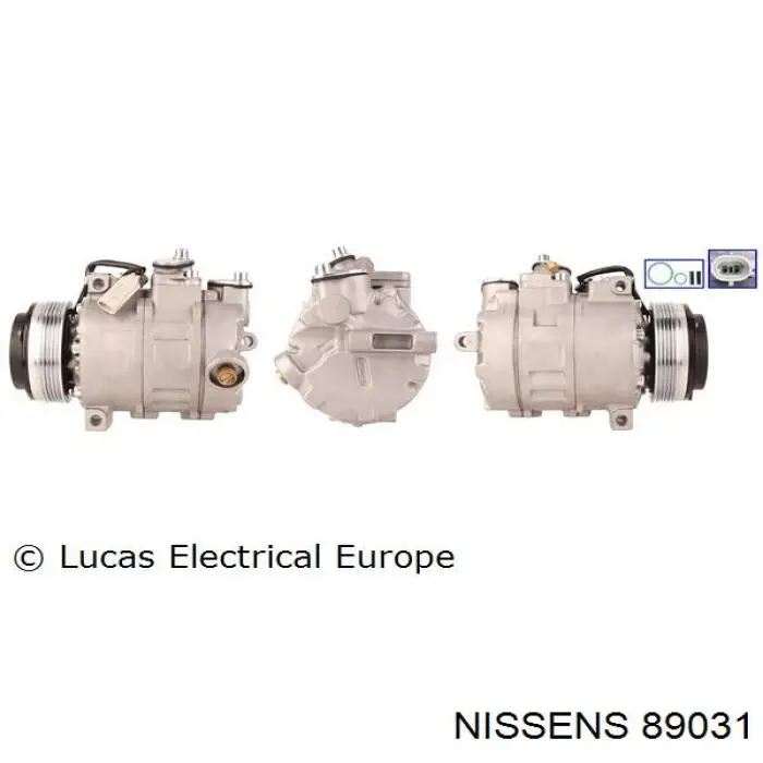 89031 Nissens Компрессор хладагента