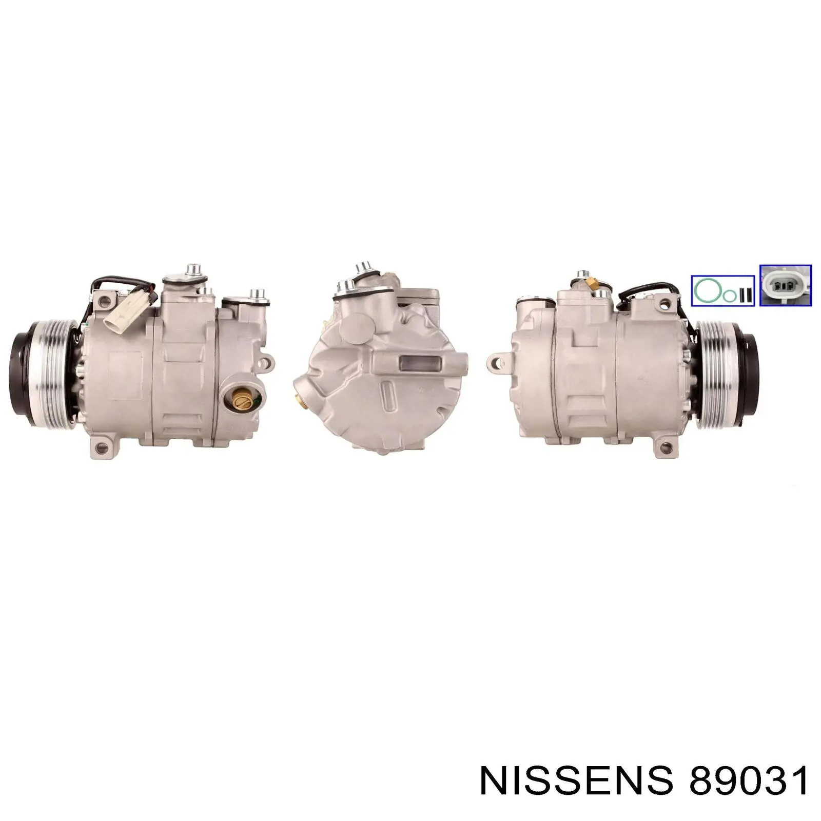 Компрессор системы кондиционирования Nissens 89031 цена, от 281.66 USD