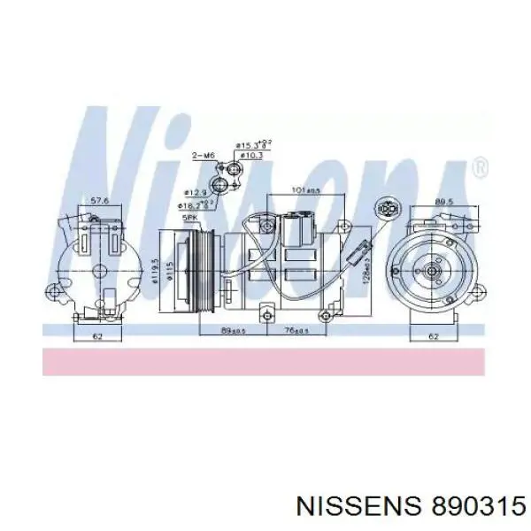 BBN261450C Mazda compressor de aparelho de ar condicionado