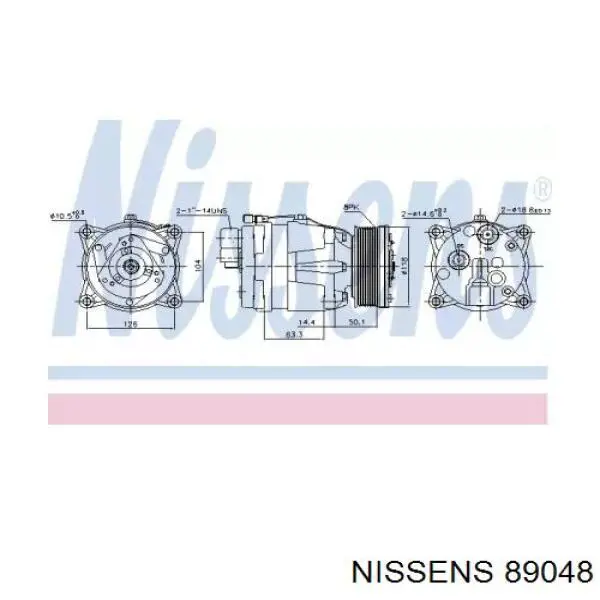 89048 Nissens компрессор кондиционера