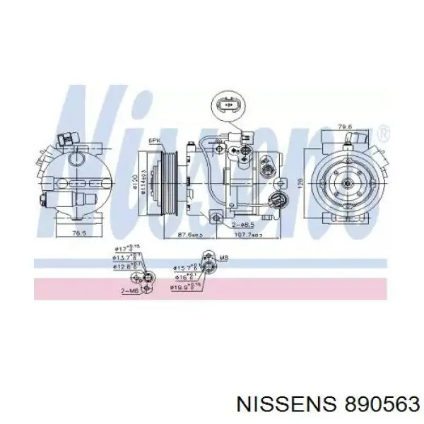 1D37E-05300 Doowon compressor de aparelho de ar condicionado