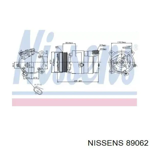 89062 Nissens компрессор кондиционера