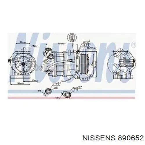 241660 Cargo compressor de aparelho de ar condicionado